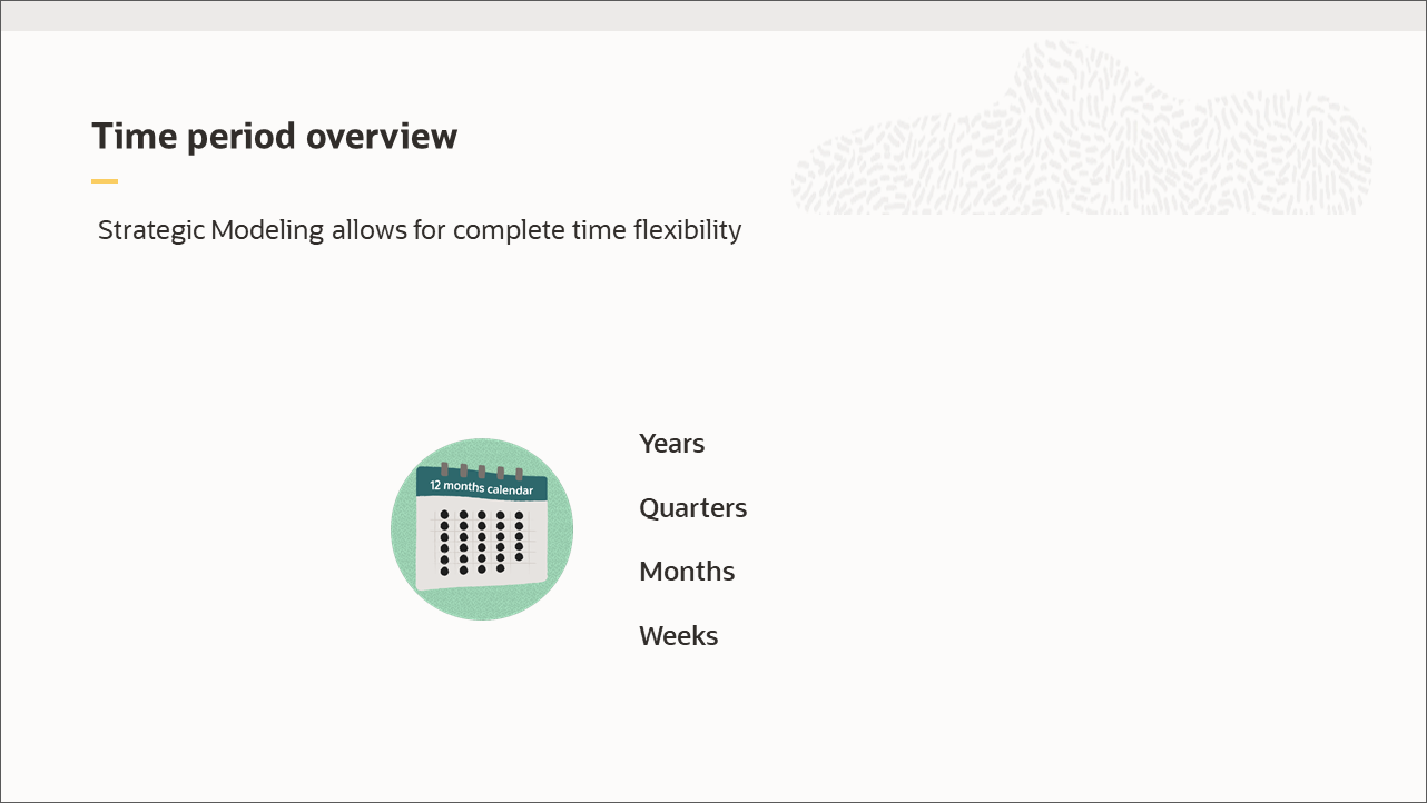 Time period overview